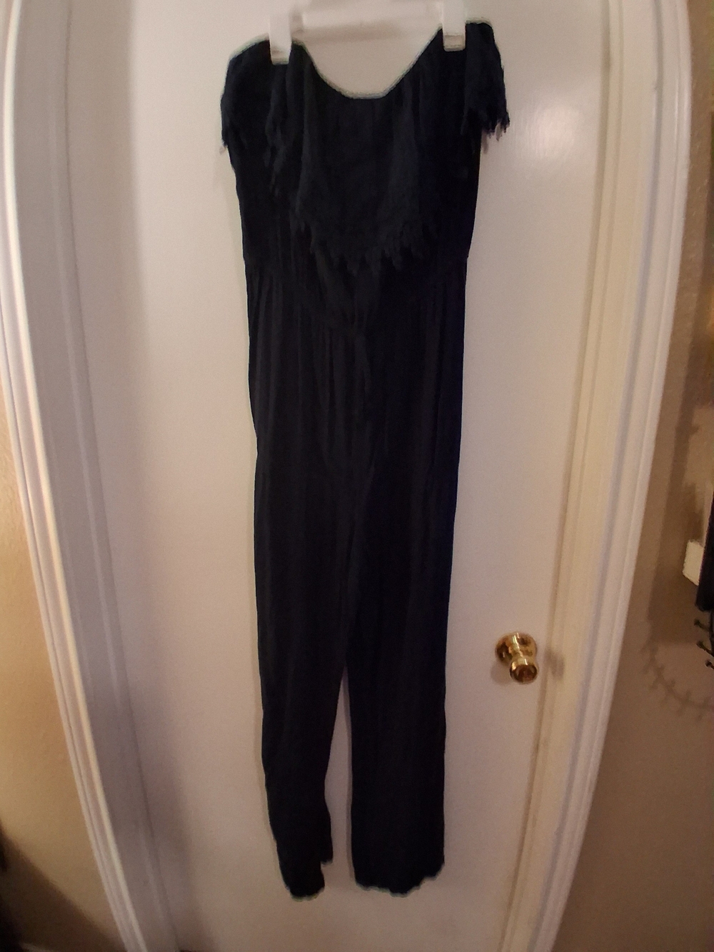Off-Shoulder Black Women’s Jumpsuit